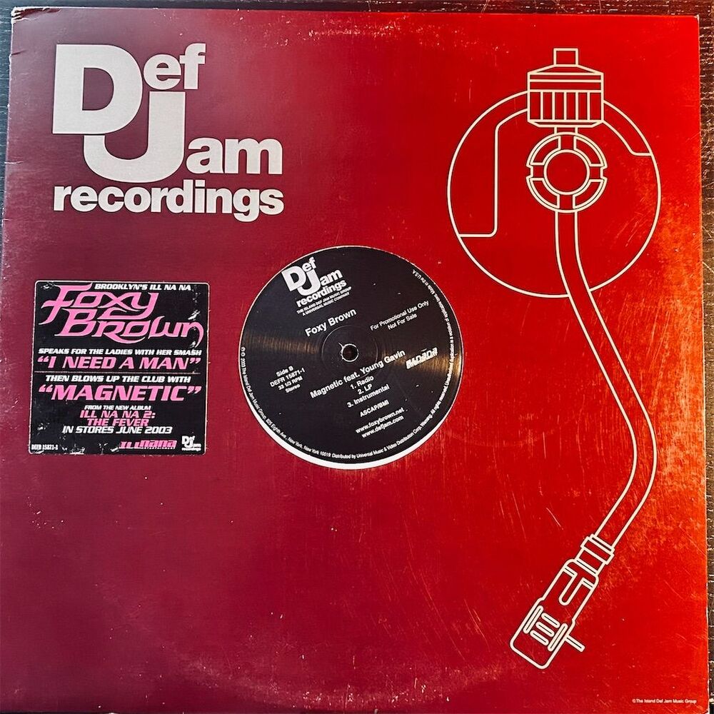 Foxy Brown 12" Vinyl Single I Need A Man / Magnetic Hip-Hop Rap